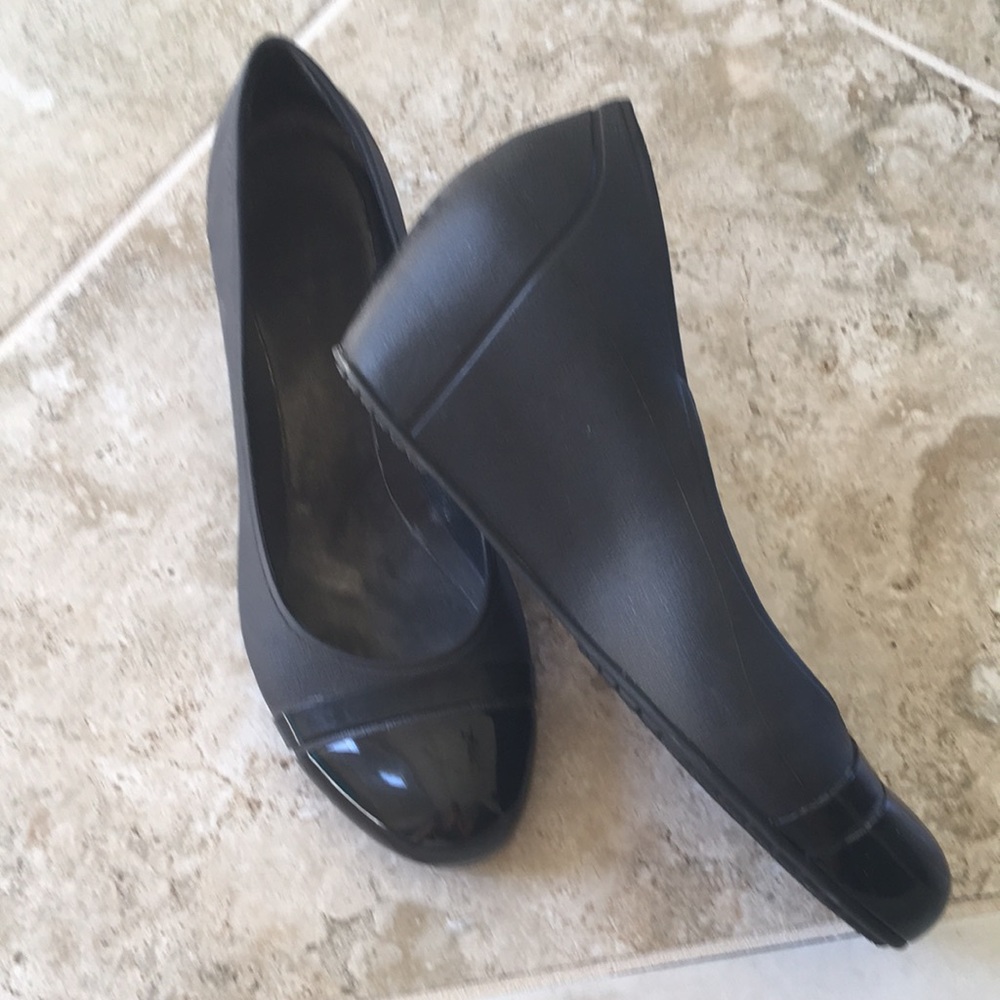 Crocs black wedge 10